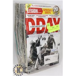 D-DAY HISTORY- MAGAZINES- LOT