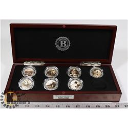 BRADFORD EXCHANGE 75TH ANNIV. D-DAY COINS- 7 IN CA