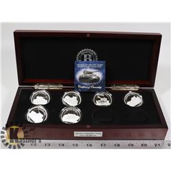 BRADFORD EXCHANGE GREATEST TANKS $1 SILVER COINS-
