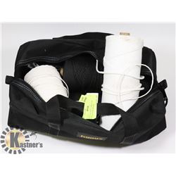 ROLLS OF HEAVY CORD (3) IN KUNYS CANVAS ZIP BAG