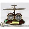 Image 1 : SUPER MARINE SPITFIRE DESK CLOCK & THERMOMETER