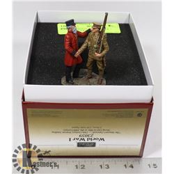 CAST BRONZE FIGURINE- W.W. 1 "THE VETERAN'S FAREW