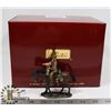 Image 1 : CAST BRONZE FIGURINE- W.W. 1 "BRITISH LANCER MOUNT