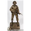 Image 1 : CAST BRONZE ROYAL CANADIAN REGIMENT SOLDIER- 8