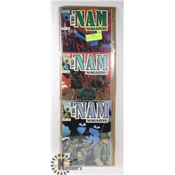 MARVEL "THE NAM" MAGAZINE- SET OF 3