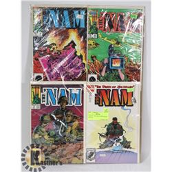 MARVEL "THE NAM" COMIC BOOKS- SET OF 4