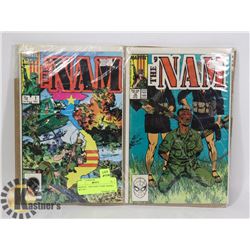 MARVEL "THE NAM" COMIC BOOKS- SET OF 2