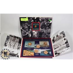 RCM "CANADA REMEMBERS" 6 MEDALLION FRAMED SET