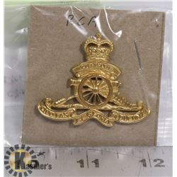 W.W. 2 CDN ARTILLERY RCA OFFICERS CAP BADGE