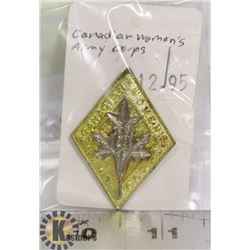 CANADIAN ARMY WOMEN'S CORP CAP BADGE