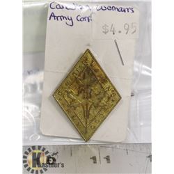 CANADIAN ARMY WOMEN'S CORP CAP BADGE