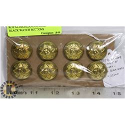 ROYAL HIGHLAND REGIMENT- BLACK WATCH BUTTONS