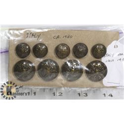 ITALIAN ARMY BUTTONS- 1980