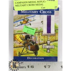 CAMPAIGN MEDAL REPLICA- MILITARY CROSS MEDAL
