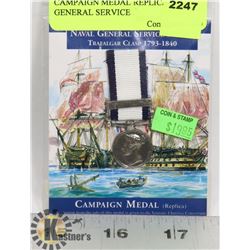 CAMPAIGN MEDAL REPLICA- NAVAL GENERAL SERVICE