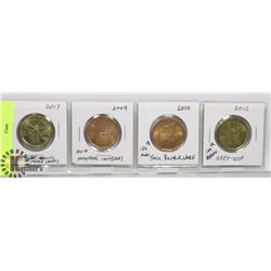 CANADIAN LOONIES (4) ASST. SPORTS