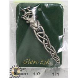 KILT PIN - HIGHLAND STAG CELTIC CROSS BY GLEN ESK