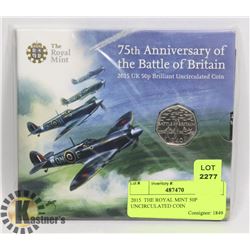 2015  THE ROYAL MINT 50P UNCIRCULATED COIN