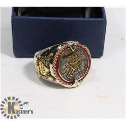 BRADFORD EXCHANGE 24K GOLD PLATED RING- WW 1 VICTORY