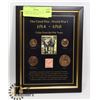 Image 1 : FRAMED-THE GREAT WAR- W.W. 1- COINS FROM THE WAR