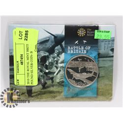 2010 THE ROYAL MINT BRITISH 5 POUND SILVER COIN- B