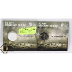 2014 THE ROYAL MINT BRITISH 5 POUND ANNIVERSARY CO