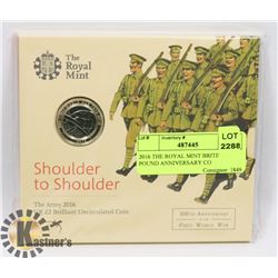 2016 THE ROYAL MINT BRITISH 2 POUND ANNIVERSARY CO