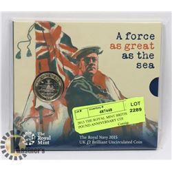 2015 THE ROYAL MINT BRITISH2 POUND ANNIVERSARY COI
