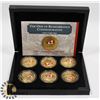 Image 1 : 2014- W.W.1  ONE GOLD CROWN COINS- SET OF 6 W/OVER