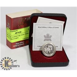 2001 RCM 5-CENT SILVER COIN- ROYAL MILITARY