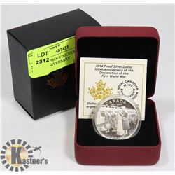 2014 RCM PROOF SILVER DOLLAR- 100TH ANNIVERSARY