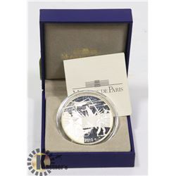 2010 MONNAIE DE PARIS- $10 EURO SILVER COIN-