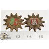 Image 1 : PAIR OF VINTAGE GERMAN POLICE HAT BADGES