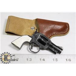 1950S GAMBLER METAL CAP GUN WITH HOLSTER