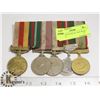 Image 1 : TURKISH WAR MEDAL BAR WITH 5 MEDALS