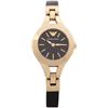 Image 2 : NEW EMPORIO ARMANI GOLD TONE/BLK DIAL MSRP $389