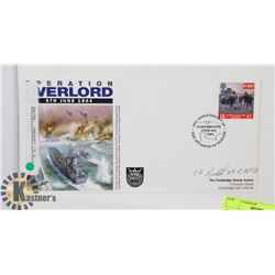 WW2 PILOT SMOKEY SMITH SIGNED FIRAT DAY POSTAL