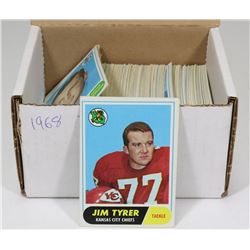 BOX OF 1968 TOPPS NFL TRADING CARDS