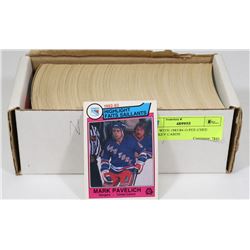 BOX WITH 1983/84 O-PEE-CHEE HOCKEY CARDS