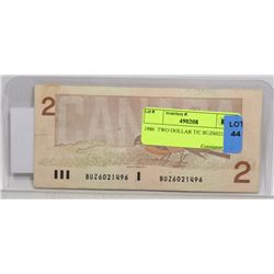 1986 TWO DOLLAR T/C BUZ6021496