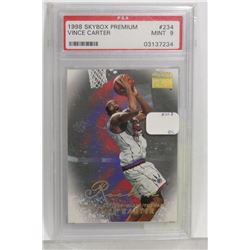 1998 SKYBOX PREMIUM VINCE CARTER PSA GRADED 9