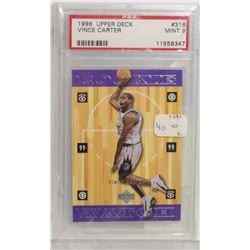 1998 UPPER DECK VINCE CARTER PSA 9 ROOKIE CARD