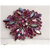 Image 1 : SIGHED SHERMAN JEWELLERY BROACH PURPLE COMPLETE
