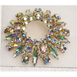 SIGNED SHERMAN JEWELLERY BROACH RAINBOW COMPLETE