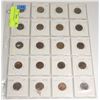 Image 1 : U.S SHEET OF PENNIES(20)