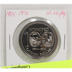 1974 NICKEL DOLLAR WINNIPEG