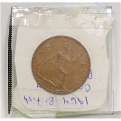 BRITISH BRONZE 1964 LARGE PENNY