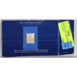 FRANKLIN MINT SWISS STERLING SILVER BAR