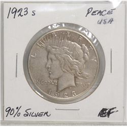 1923-S  USA SILVER PEACE DOLLAR