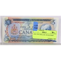 1976  FIVE DOLLAR L/B SA2416607 CUNC FROM ESTATE